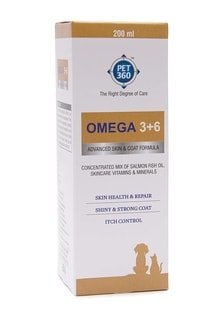 PET360 Omega 3+6 multiVitamins for dogs
